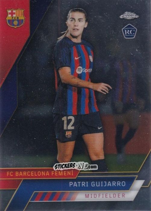 Sticker Patri Guijarro - Chrome FC Barcelona 2022-2023
 n. 61 - Topps