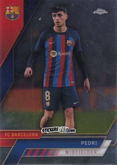 Sticker Pedri - Chrome FC Barcelona 2022-2023
 n. 65 - Topps