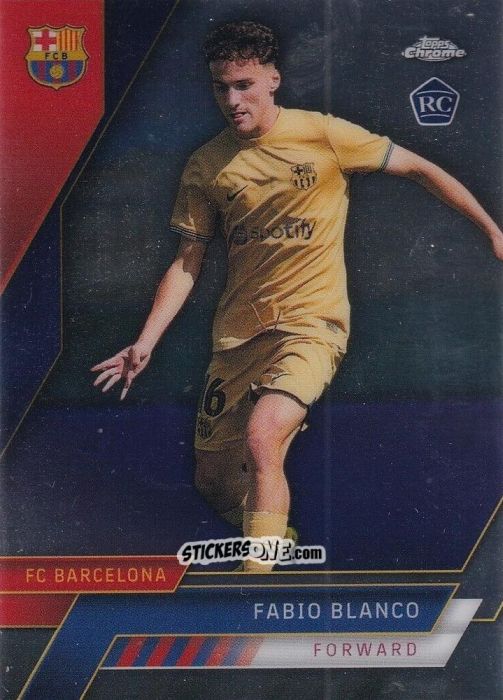 Sticker Fabio Blanco - Chrome FC Barcelona 2022-2023
 n. 66 - Topps