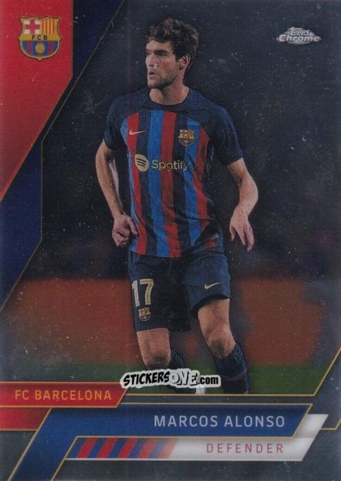 Cromo Marcos Alonso - Chrome FC Barcelona 2022-2023
 n. 69 - Topps