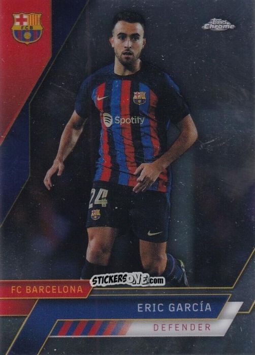 Cromo Eric García - Chrome FC Barcelona 2022-2023
 n. 71 - Topps