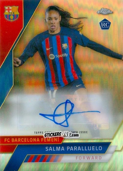 Sticker Salma Paralluelo - Chrome FC Barcelona 2022-2023
 n. AA-6 - Topps