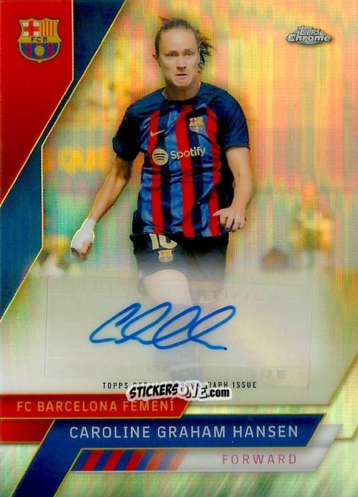 Cromo Caroline Graham Hansen - Chrome FC Barcelona 2022-2023
 n. AA-8 - Topps