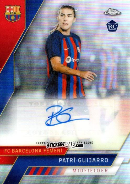 Sticker Patri Guijarro - Chrome FC Barcelona 2022-2023
 n. AA-10 - Topps