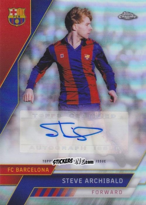 Sticker Steve Archibald - Chrome FC Barcelona 2022-2023
 n. AA-19 - Topps