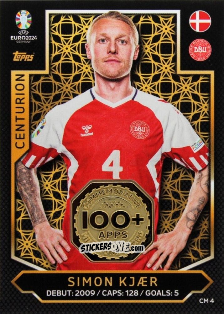 Figurina Simon Kjær - UEFA Euro 2024. Match Attax
 n. CM4 - Topps