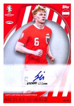 Figurina Nicolas Seiwald - UEFA Euro 2024. Match Attax
 n. AC-NS - Topps