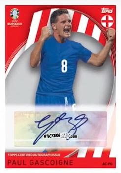 Sticker Paul Gascoigne - UEFA Euro 2024. Match Attax
 n. AC-PG - Topps