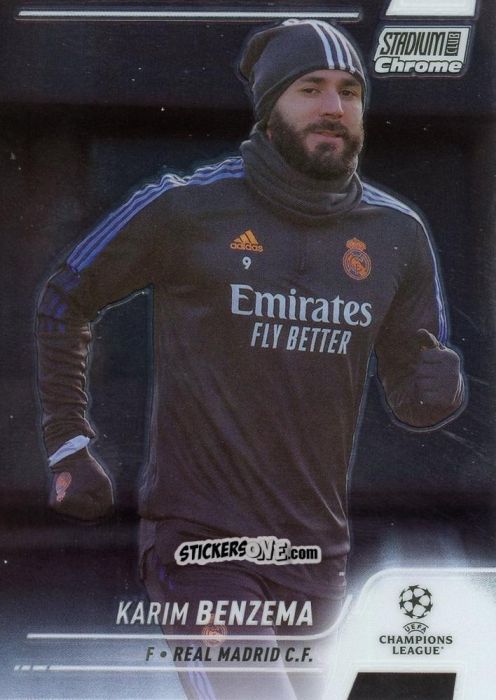 Figurina Karim Benzema - Stadium Club Chrome UEFA Champions League 2021-2022
 n. 68 - Topps