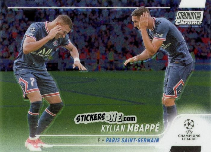 Sticker Kylian Mbappé - Stadium Club Chrome UEFA Champions League 2021-2022
 n. 75 - Topps