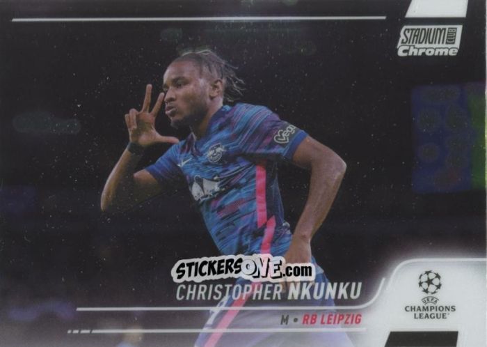 Figurina Christopher Nkunku - Stadium Club Chrome UEFA Champions League 2021-2022
 n. 77 - Topps