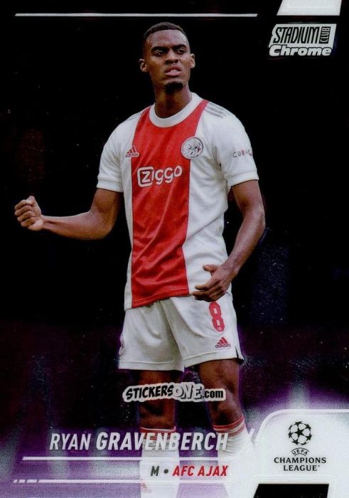 Figurina Ryan Gravenberch - Stadium Club Chrome UEFA Champions League 2021-2022
 n. 86 - Topps