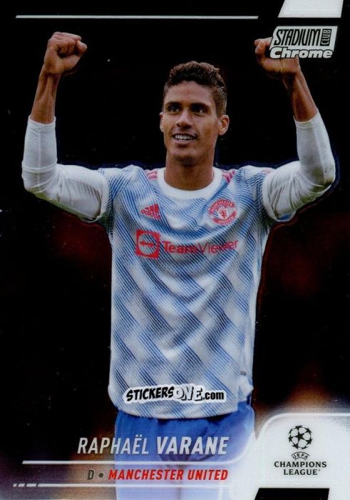 Figurina Raphaël Varane - Stadium Club Chrome UEFA Champions League 2021-2022
 n. 88 - Topps
