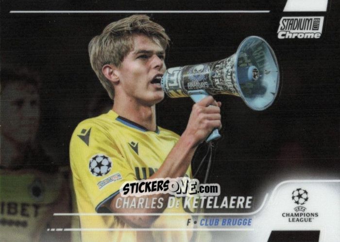 Sticker Charles De Ketelaere - Stadium Club Chrome UEFA Champions League 2021-2022
 n. 90 - Topps