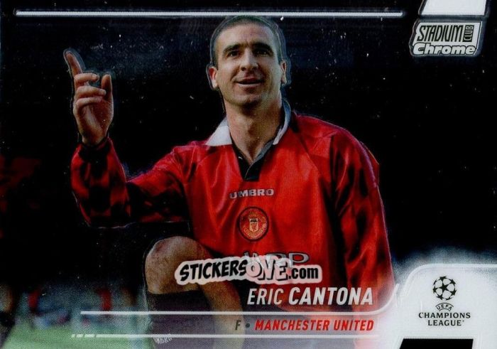 Figurina Eric Cantona - Stadium Club Chrome UEFA Champions League 2021-2022
 n. 99 - Topps
