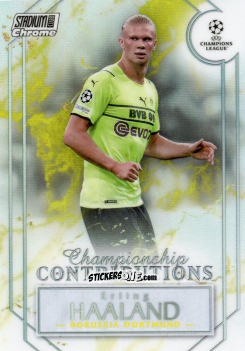 Cromo Erling Haaland - Stadium Club Chrome UEFA Champions League 2021-2022
 n. CC-EH - Topps