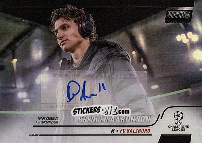 Sticker Brenden Aaronson - Stadium Club Chrome UEFA Champions League 2021-2022
 n. CA-BA - Topps