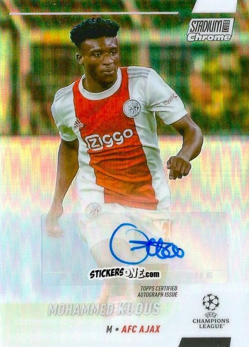 Sticker Mohammed Kudus - Stadium Club Chrome UEFA Champions League 2021-2022
 n. CA-MK - Topps