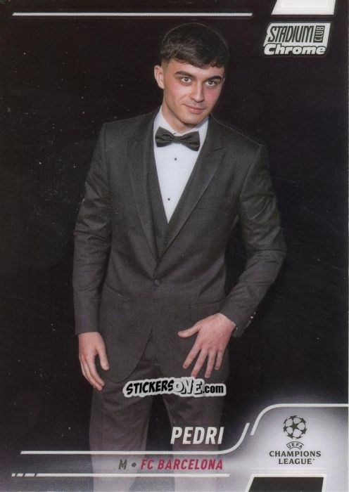 Sticker Pedri - Stadium Club Chrome UEFA Champions League 2021-2022
 n. 16 - Topps