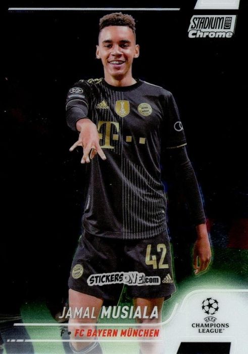 Cromo Jamal Musiala - Stadium Club Chrome UEFA Champions League 2021-2022
 n. 42 - Topps