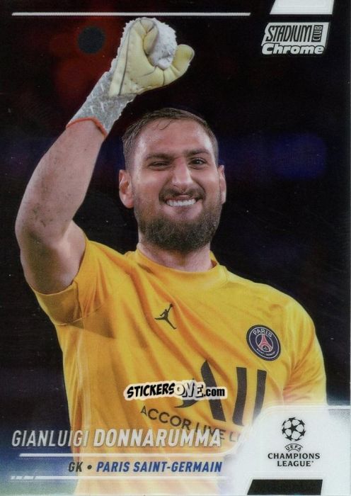 Sticker Gianluigi Donnarumma - Stadium Club Chrome UEFA Champions League 2021-2022
 n. 50 - Topps