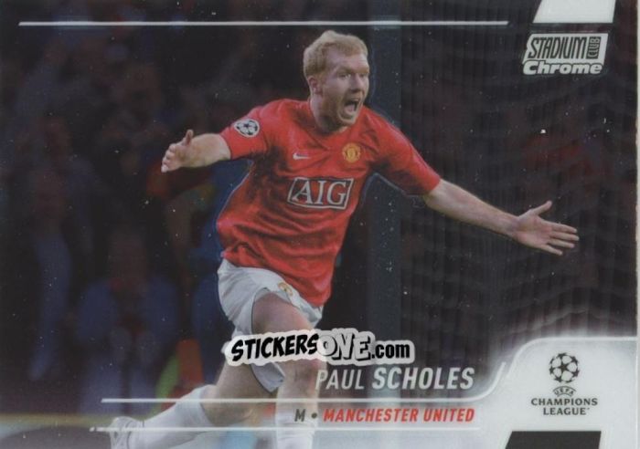 Figurina Paul Scholes - Stadium Club Chrome UEFA Champions League 2021-2022
 n. 62 - Topps