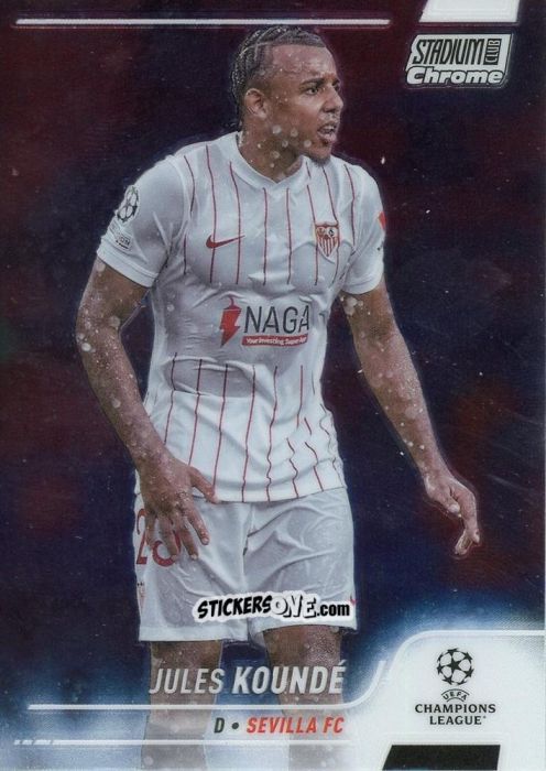 Sticker Jules Koundé - Stadium Club Chrome UEFA Champions League 2021-2022
 n. 63 - Topps