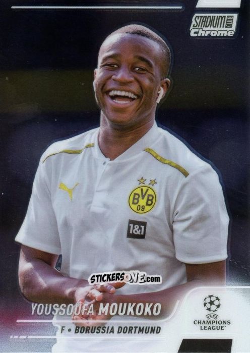 Cromo Youssoufa Moukoko - Stadium Club Chrome UEFA Champions League 2021-2022
 n. 64 - Topps