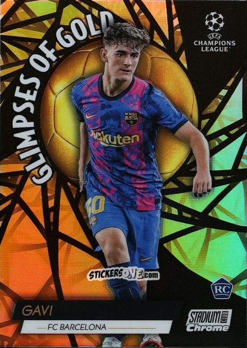 Sticker Gavi - Stadium Club Chrome UEFA Champions League 2021-2022
 n. GG-GAV - Topps