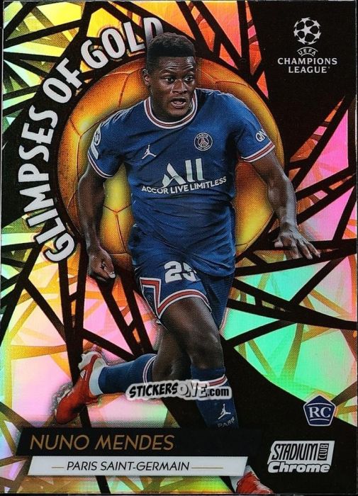 Sticker Nuno Mendes - Stadium Club Chrome UEFA Champions League 2021-2022
 n. GG-NM - Topps