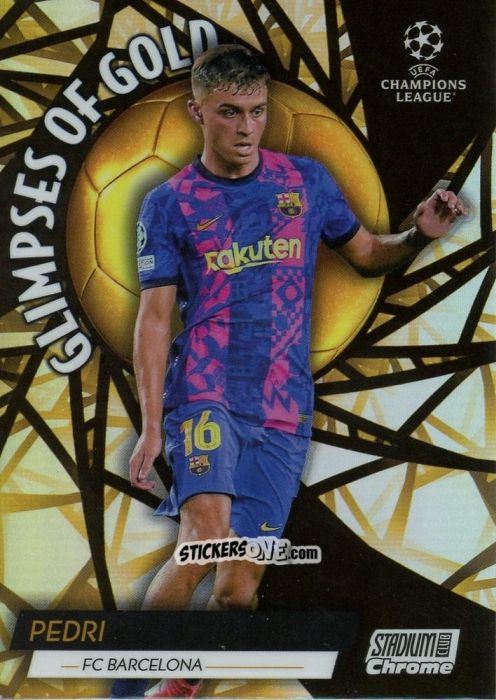 Sticker Pedri - Stadium Club Chrome UEFA Champions League 2021-2022
 n. GG-PED - Topps