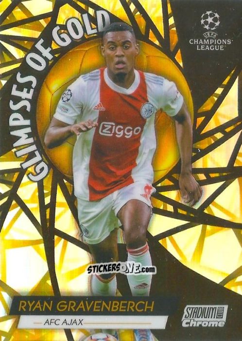 Figurina Ryan Gravenberch - Stadium Club Chrome UEFA Champions League 2021-2022
 n. GG-RG - Topps