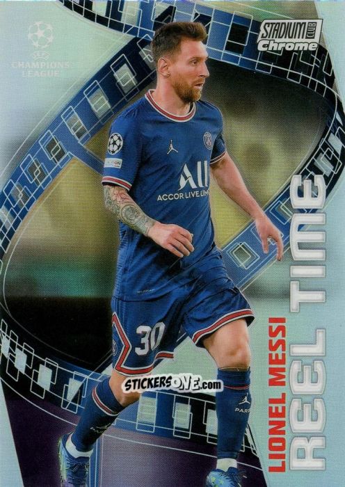 Cromo Lionel Messi - Stadium Club Chrome UEFA Champions League 2021-2022
 n. RT-LM - Topps