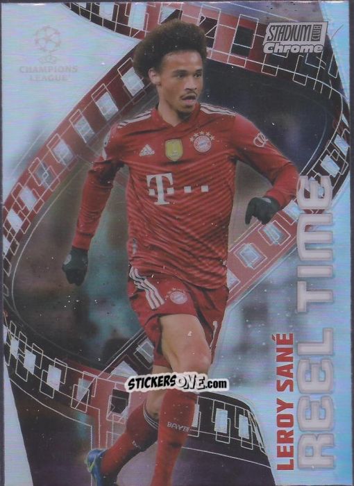 Figurina Leroy Sané - Stadium Club Chrome UEFA Champions League 2021-2022
 n. RT-LS - Topps
