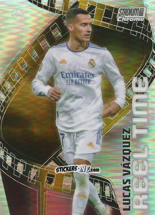Cromo Lucas Vázquez - Stadium Club Chrome UEFA Champions League 2021-2022
 n. RT-LV - Topps