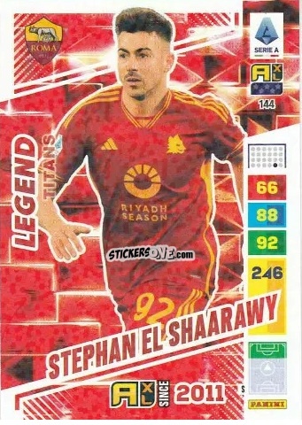 Cromo Stephan El Shaarawy - Calciatori 2023-2024. Adrenalyn XL TITANS n. 144 - Panini