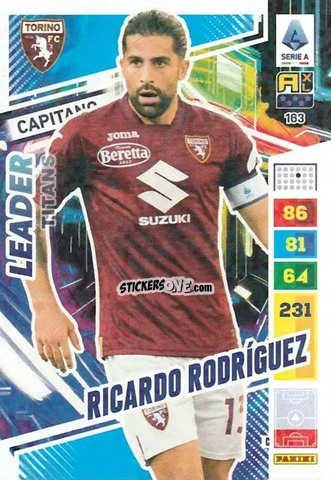 Figurina Ricardo Rodríguez - Calciatori 2023-2024. Adrenalyn XL TITANS n. 163 - Panini