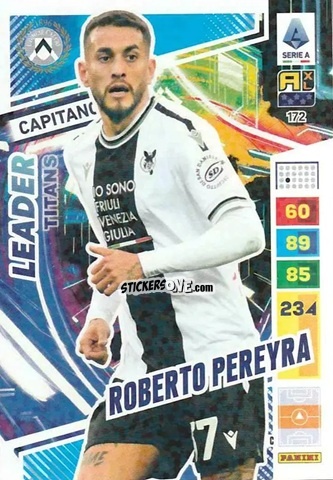 Cromo Roberto Pereyra - Calciatori 2023-2024. Adrenalyn XL TITANS n. 172 - Panini