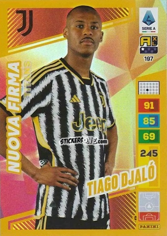 Cromo Tiago Djaló - Calciatori 2023-2024. Adrenalyn XL TITANS n. 197 - Panini