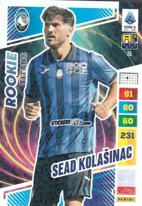 Figurina Sead Kolašinac - Calciatori 2023-2024. Adrenalyn XL TITANS n. 2 - Panini