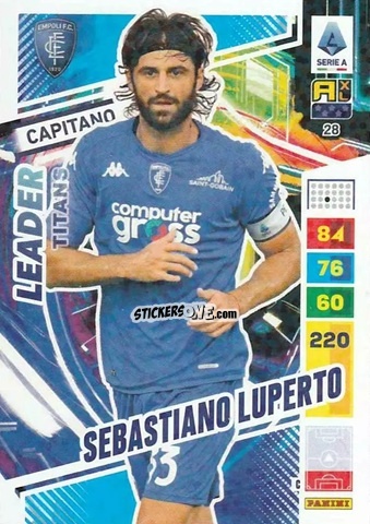 Sticker Sebastiano Luperto - Calciatori 2023-2024. Adrenalyn XL TITANS n. 28 - Panini