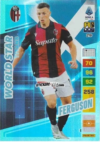Sticker Lewis Ferguson - Calciatori 2023-2024. Adrenalyn XL TITANS n. 219 - Panini
