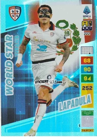 Sticker Gianluca Lapadula - Calciatori 2023-2024. Adrenalyn XL TITANS n. 222 - Panini