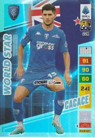 Cromo Liberato Cacace - Calciatori 2023-2024. Adrenalyn XL TITANS n. 224 - Panini