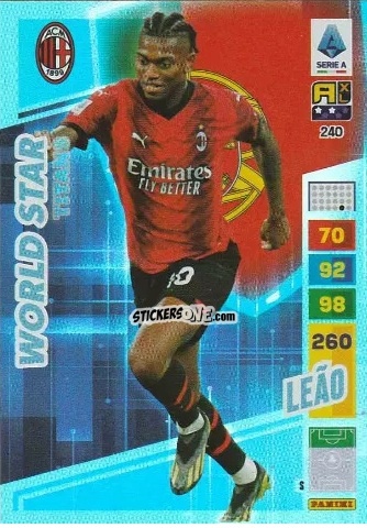 Cromo Rafael Leão - Calciatori 2023-2024. Adrenalyn XL TITANS n. 240 - Panini
