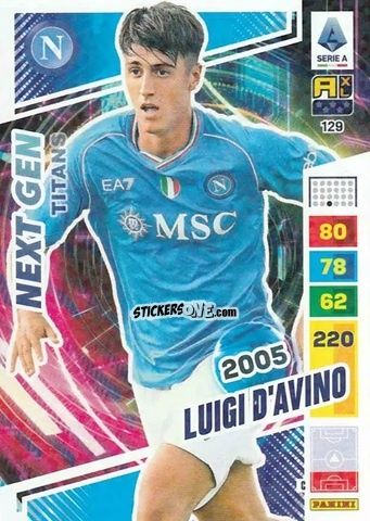 Cromo Luigi D'Avino - Calciatori 2023-2024. Adrenalyn XL TITANS n. 129 - Panini
