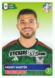 Figurina Henry Martín - CONMEBOL Copa América 2024. US Edition n. MEX19 - Panini