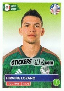 Cromo Hirving Lozano - CONMEBOL Copa América 2024. US Edition n. MEX21 - Panini