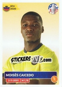 Cromo Moisés Caicedo - CONMEBOL Copa América 2024. US Edition n. ECU13 - Panini
