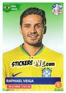 Figurina Raphael Veiga - CONMEBOL Copa América 2024. US Edition n. BRA15 - Panini